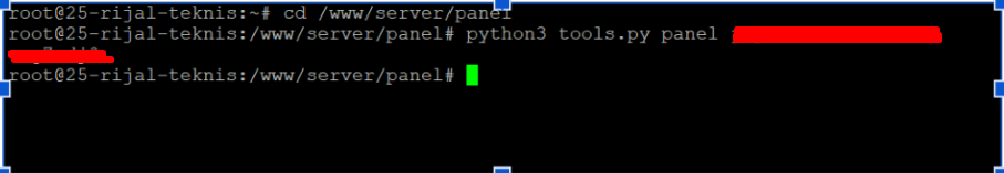 reset password aapanel