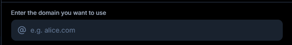 masukkan nama domain anda