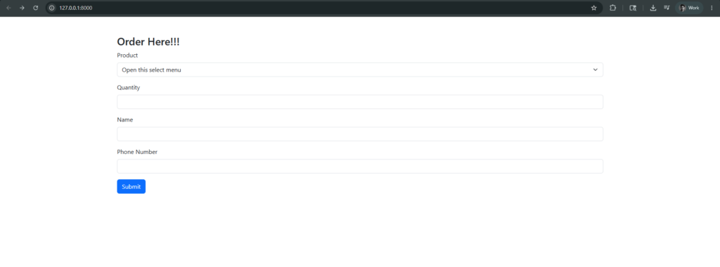 Testing view dan form