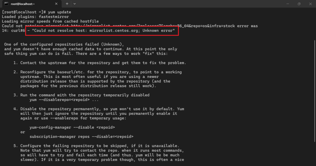 Mengubah Repository CentOS