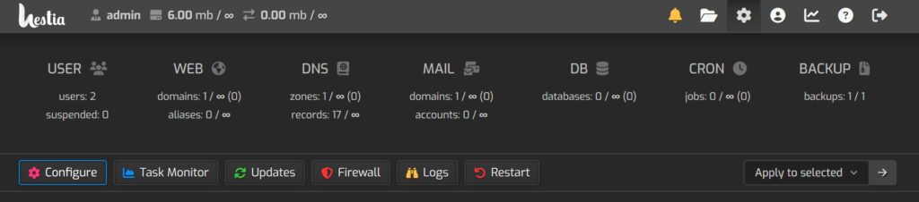 Install versi PHP di HestiaCP