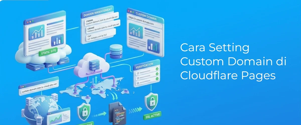 Banner - Cara Setting Custom Domain di Cloudflare Pages