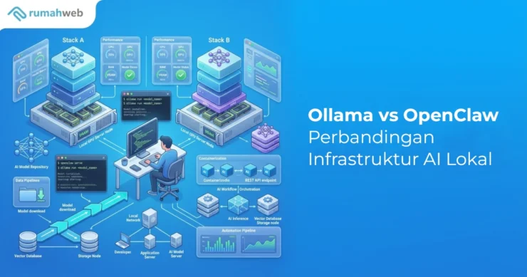 Banner - Perbandingan Ollama vs OpenClaw