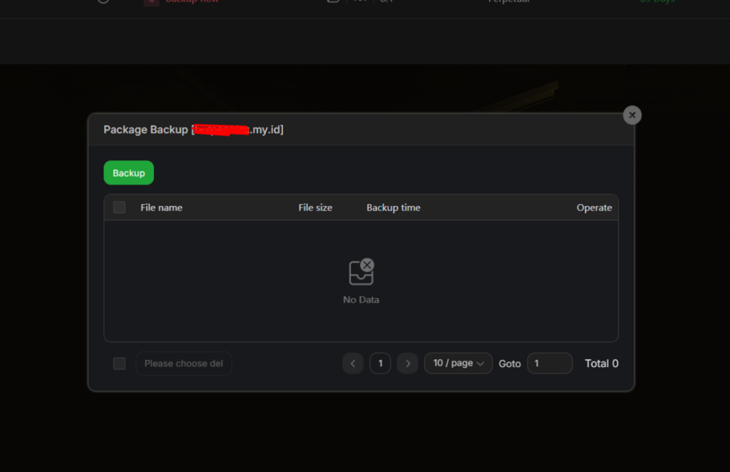 membuat backup website aapanel