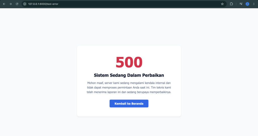 Error Handling di Laravel