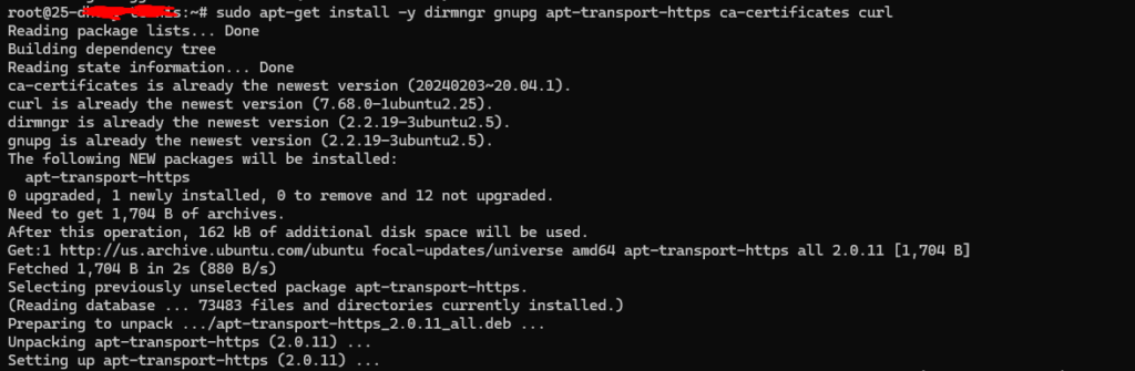 install dependensi