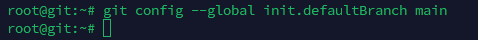 mengatur default branch git