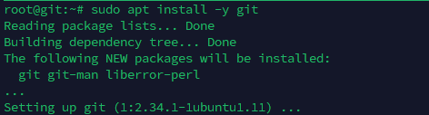 install git via repositori resmi ubuntu - belajar git