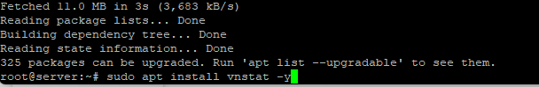 install vnstat