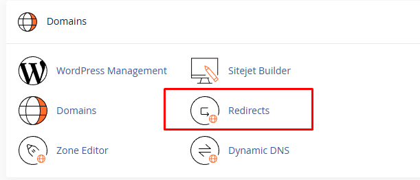 menu Redirects cPanel | Rumahweb Journal