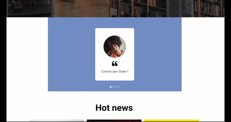 contoh hasil slider di sitepro