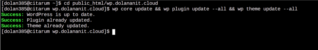 Memperbarui Core, Plugin, dan Tema WordPress