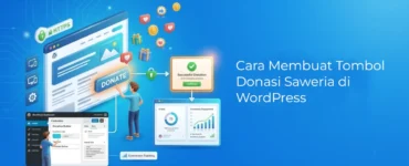 Banner - Cara Membuat Tombol Donasi Saweria di WordPress