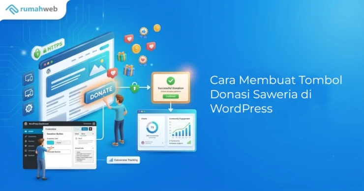 Banner - Cara Membuat Tombol Donasi Saweria di WordPress