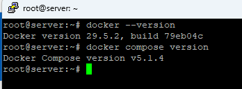Cek versi Docker