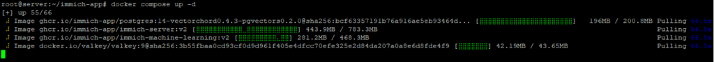 Jalankan Docker Compose - Install Immich di Ubuntu