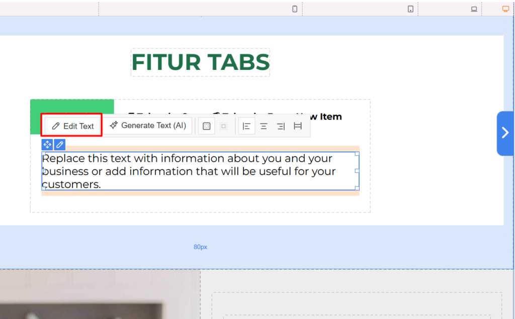 edit isian tabs sitepro