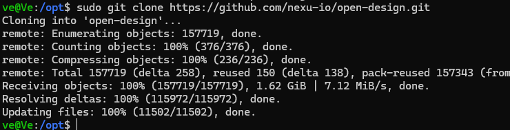 clone open-design dari github