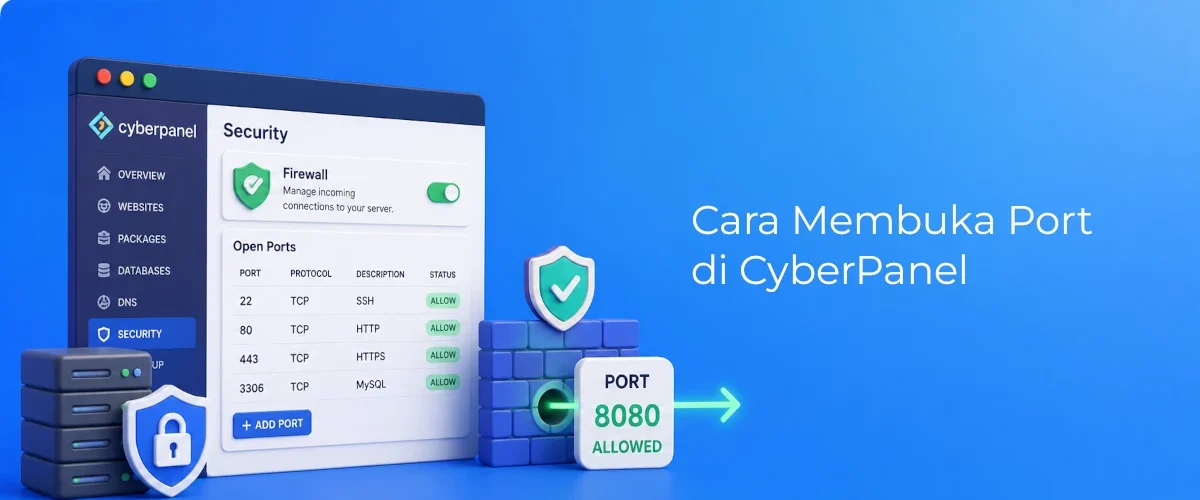 Banner - Cara Membuka Port di CyberPanel