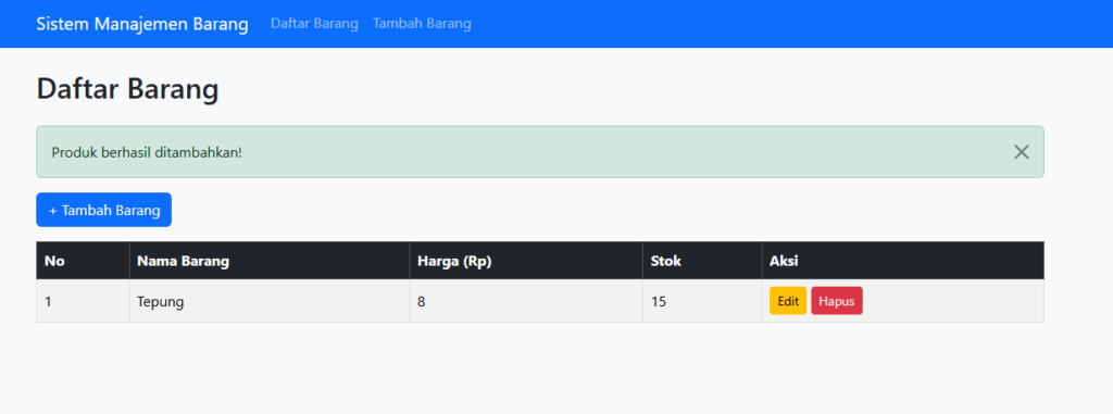 Daftar Barang