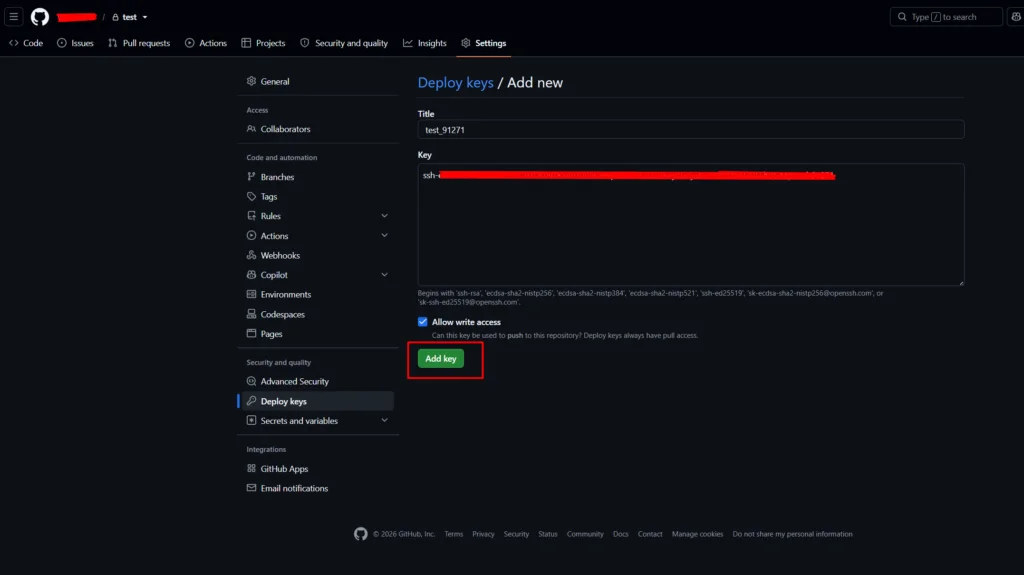 Menambahkan SSH Public Key ke repository Private GitHub