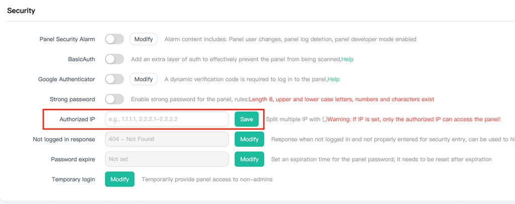 Gunakan Whitelist IP