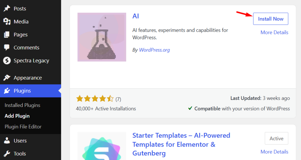 Install Plugin AI
