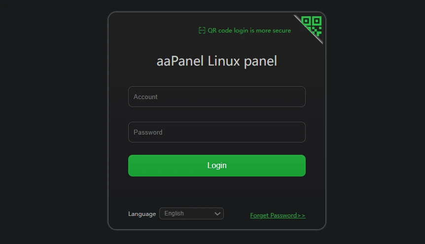 login aapanel