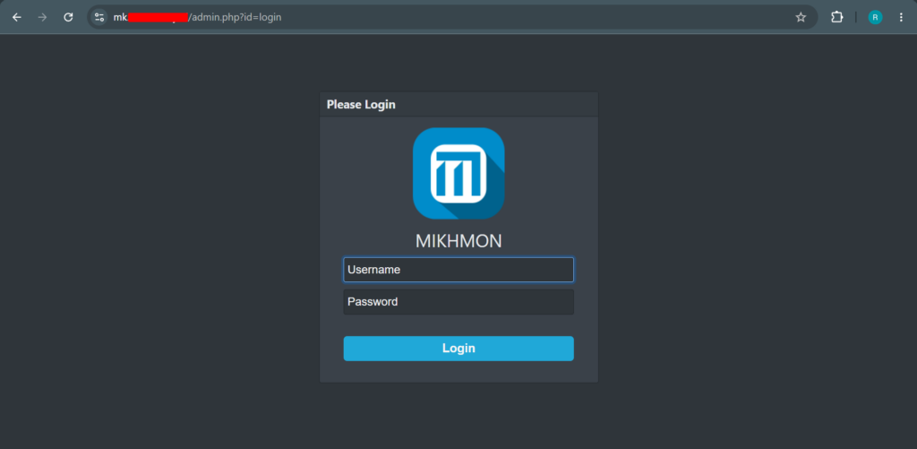 login mikhmon