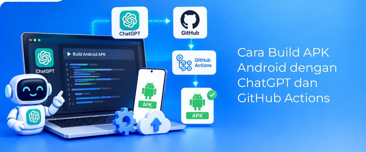 Banner - Cara Build APK Android dengan ChatGPT dan GitHub Actions