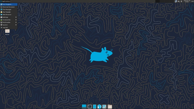Tampilan GUI di Almalinux