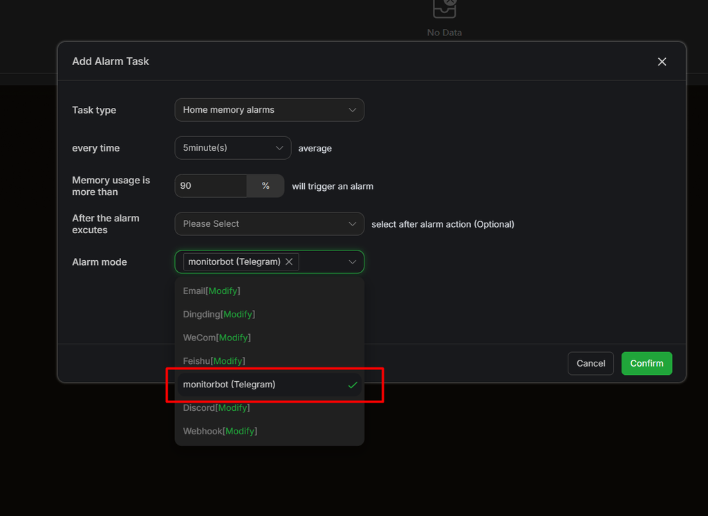 konfigurasi Notifikasi Telegram di aaPanel