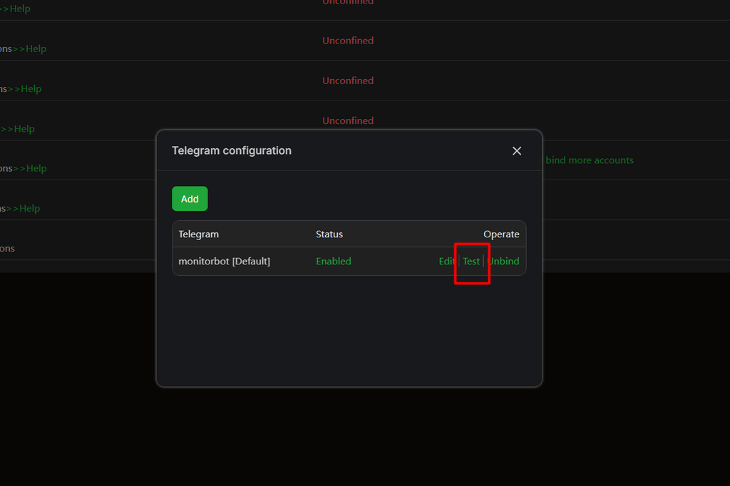test notifikasi telegram