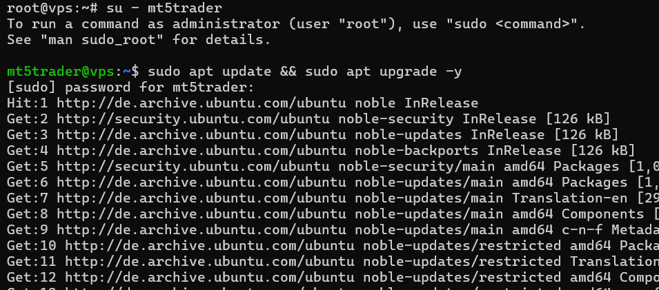 update linux