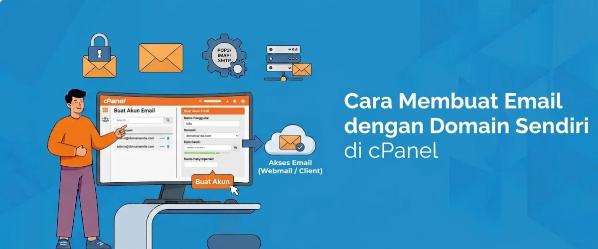 Banner - Cara Membuat Email dengan Domain Sendiri di cPanel