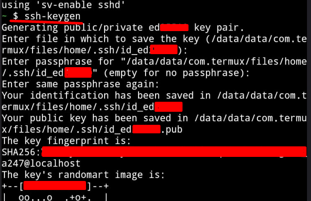 Generate SSH Key di Android