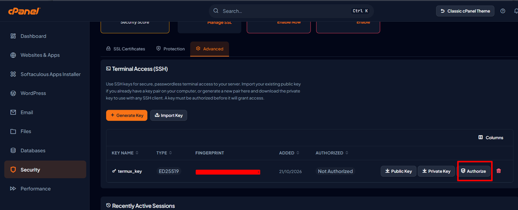 set authorize pada public_key
