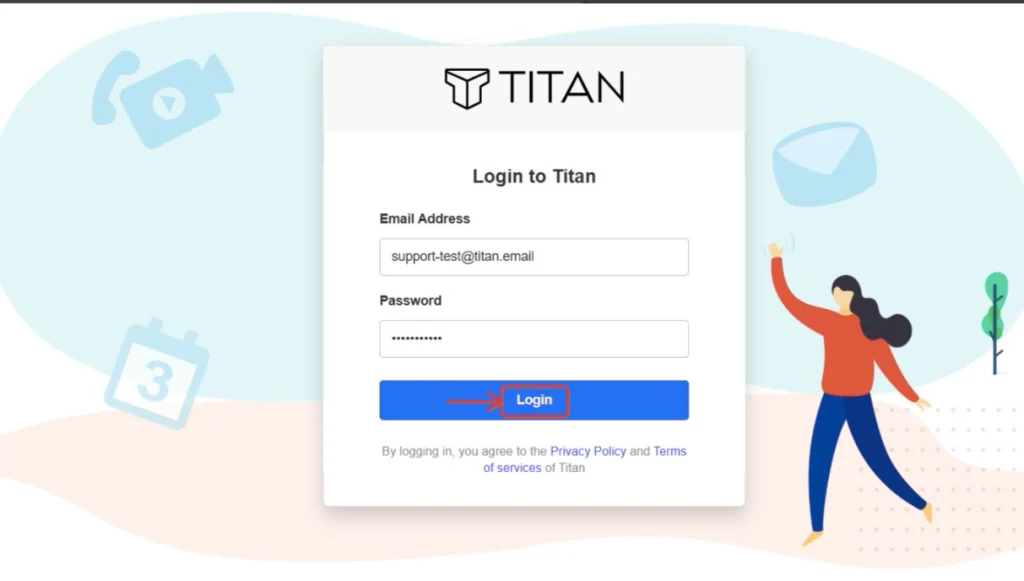 login ke Titan