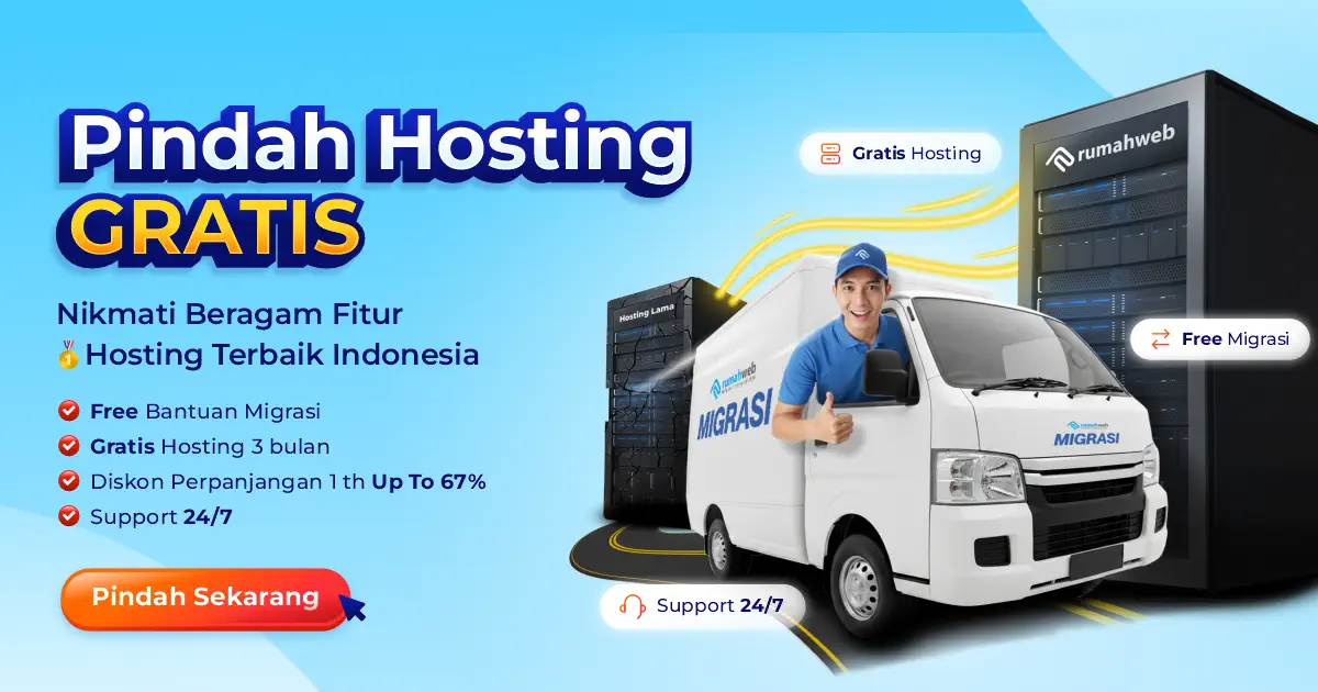 Pindah Hosting FREE 3 bulan + Diskon Perpanjangan
