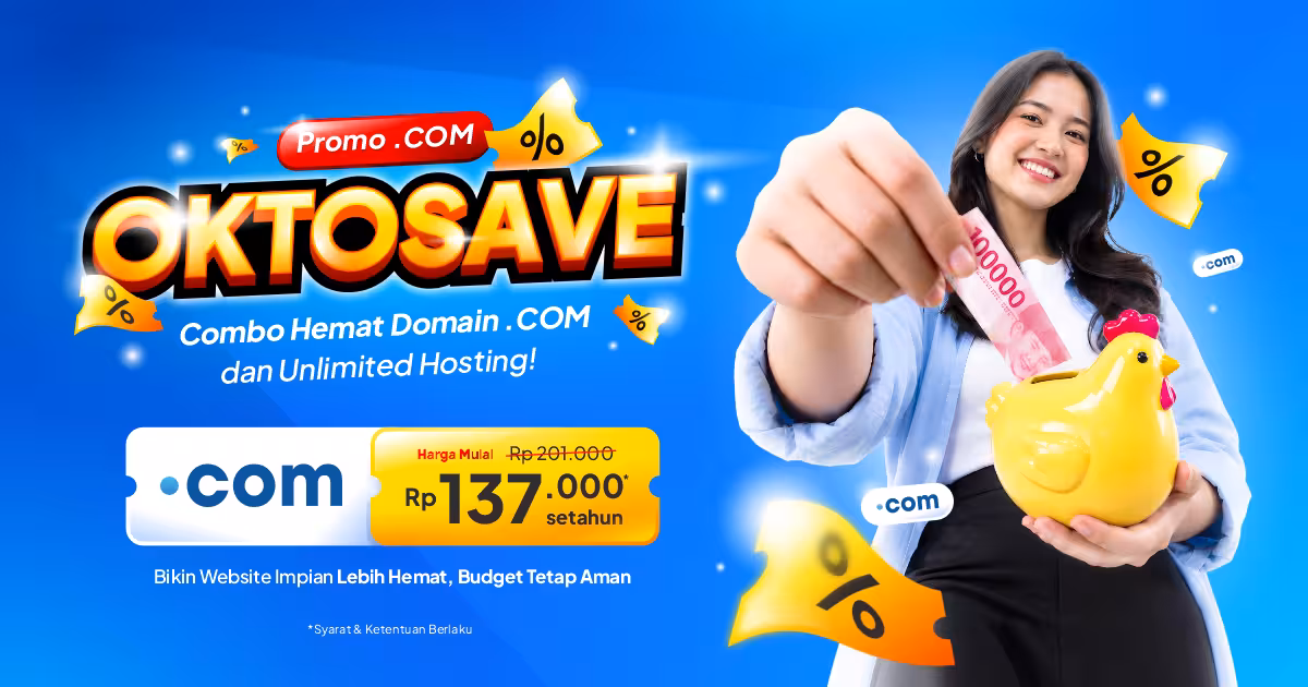 Combo Hemat Domain .COM & Unlimited Hosting!