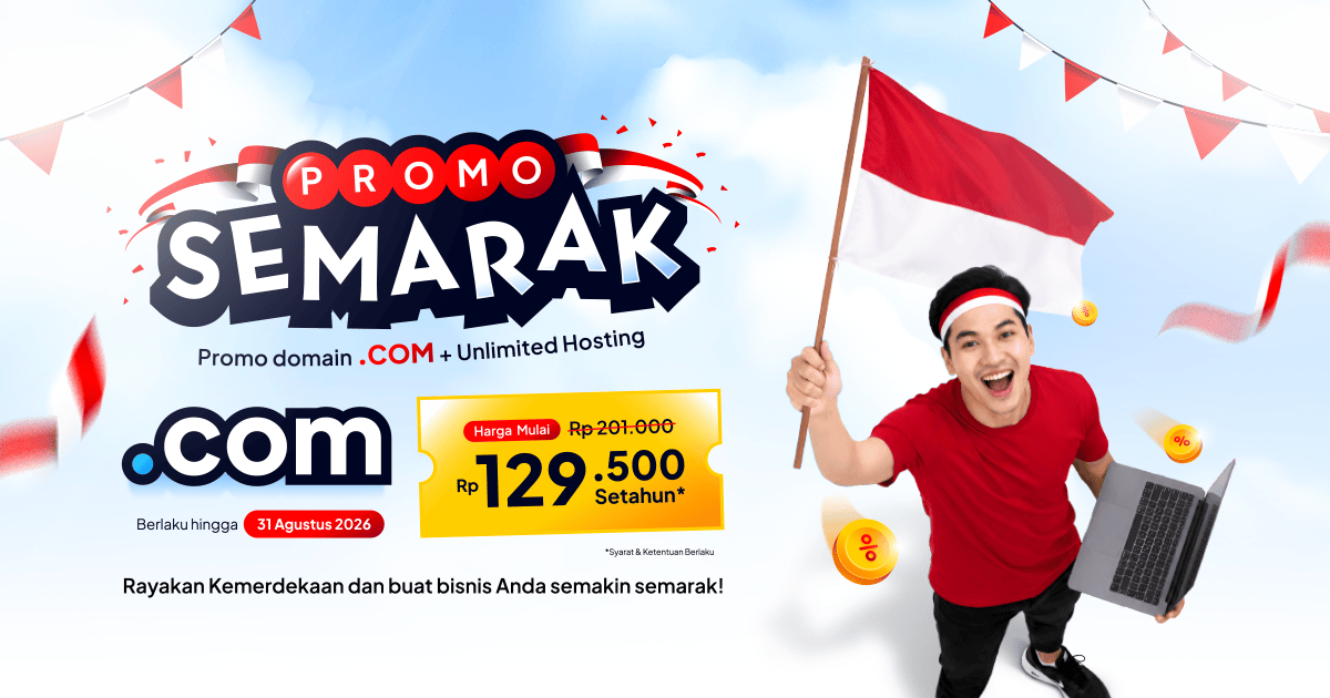 Semarak Kemerdekaan dengan Domain .COM