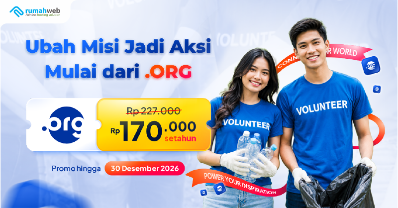 Ubah Misi Jadi Aksi Mulai dari .ORG!